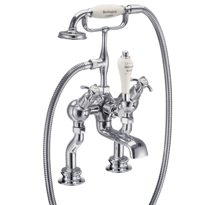 Anglesey Medici Regent angled bath shower mixer - deck mounted